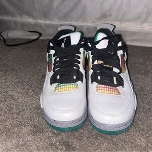 Jordan Kids White and Multicolor Sneakers